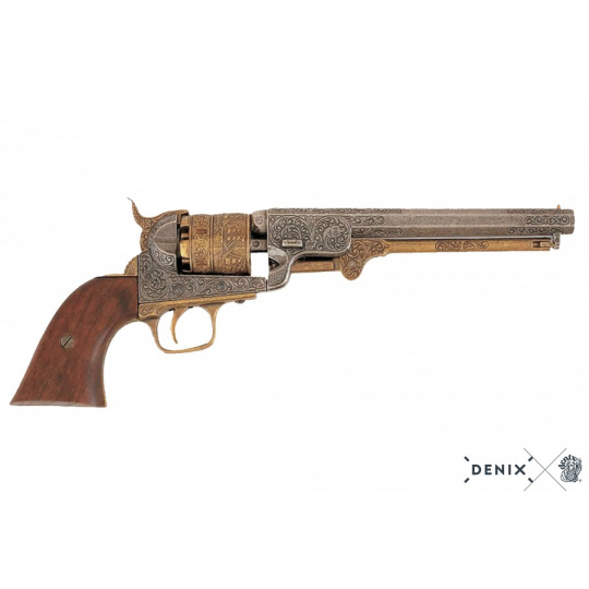 Colt revolver armádní model, zdobený