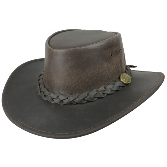 kožený klobouk Kangaroo Squashy